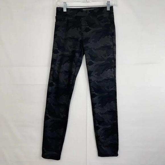 TRACTR VERNA MID RISE PULL ON SKINNY PONTE PANTS CAMO 14 - Picture 6 of 11